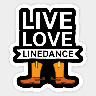 Live love linedance Sticker